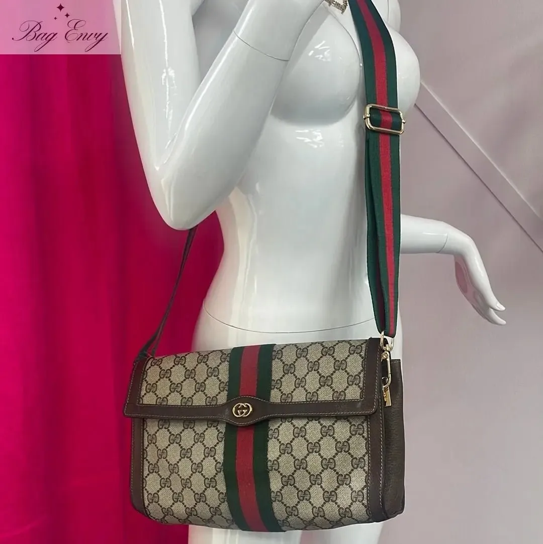 GUCCI Large Ophidia Clutch with Unbranded Strap
