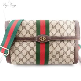 GUCCI Large Ophidia Clutch with Unbranded Strap