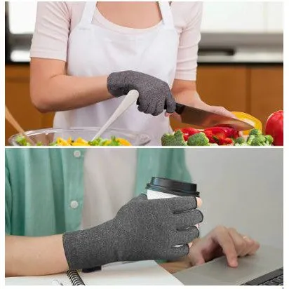 High-Quality Polyester and Cotton Arthritis Gloves, Sport Wrist Support, Joint Compression Gloves for Rheumatoid | Shopee Singapore