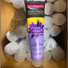 John Frieda Violet Crush for Blondes Purple Conditioner Restores & Moisturizes 10 FL OZ (28 Pcs Lot)