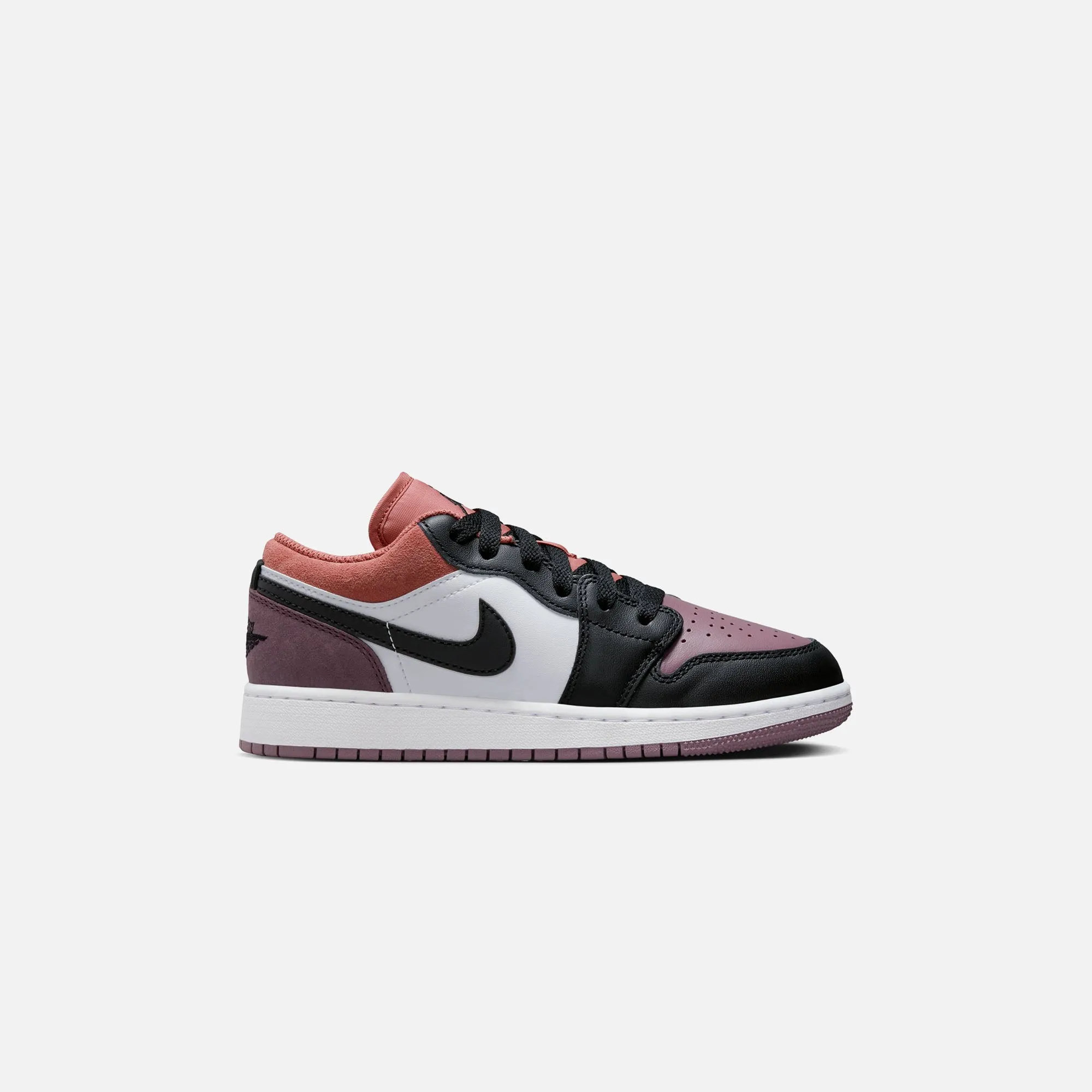 Jordan GS Air Jordan 1 Low Se - White / Black / Sky J / Orange