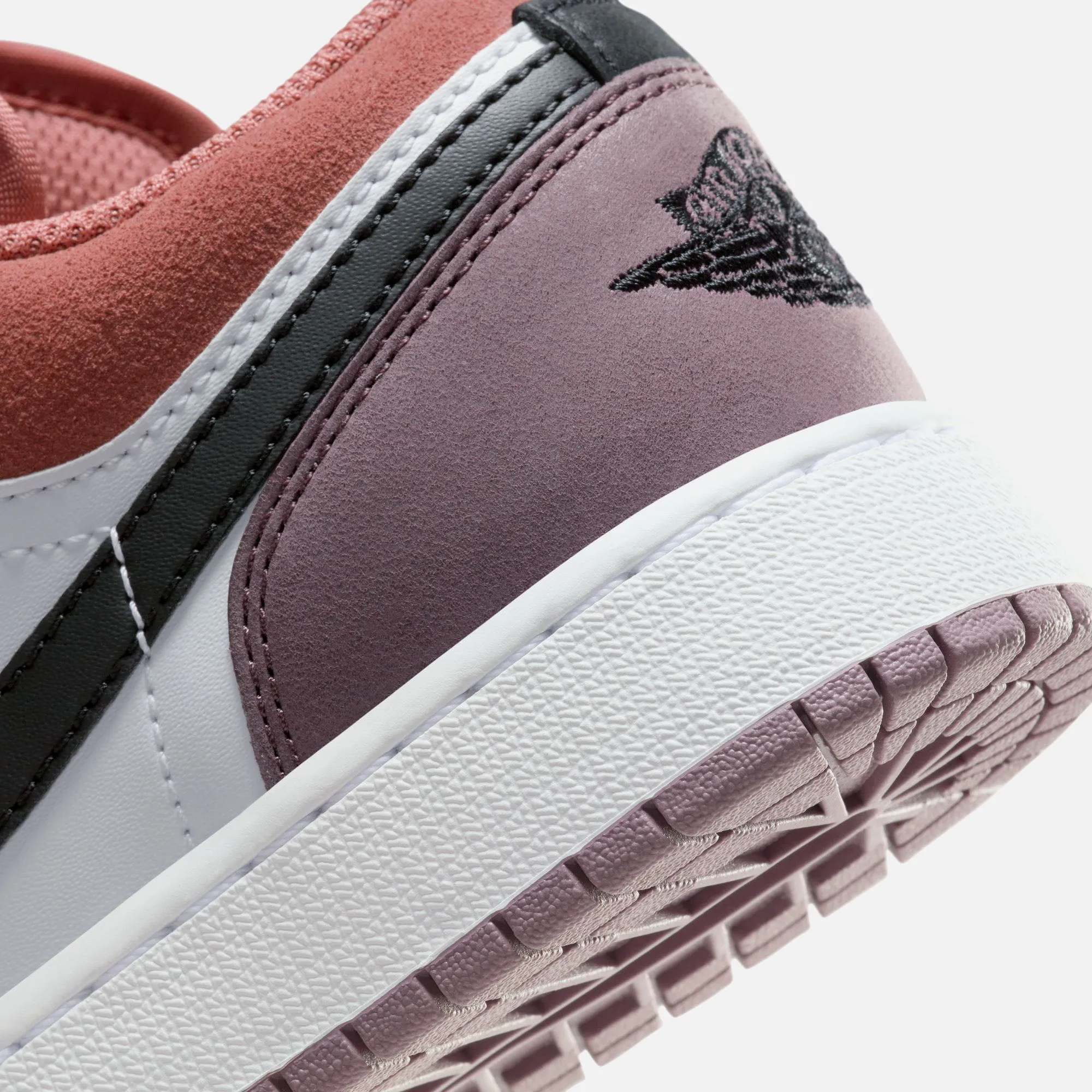 Jordan GS Air Jordan 1 Low Se - White / Black / Sky J / Orange
