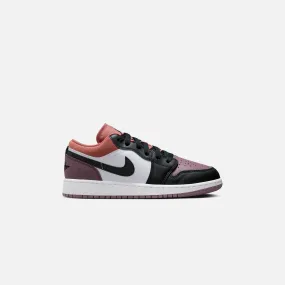 Jordan GS Air Jordan 1 Low Se - White / Black / Sky J / Orange