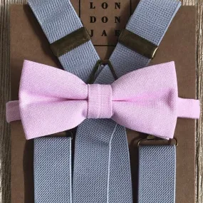 Light Pink Cotton Bow Tie