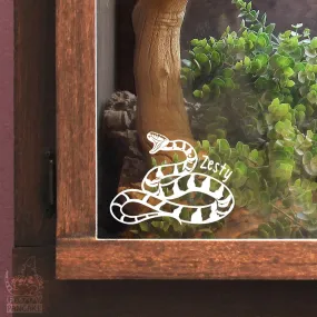 Mangrove Snake Decal, Waterproof Vinyl Decal, Cute Reptile Gift