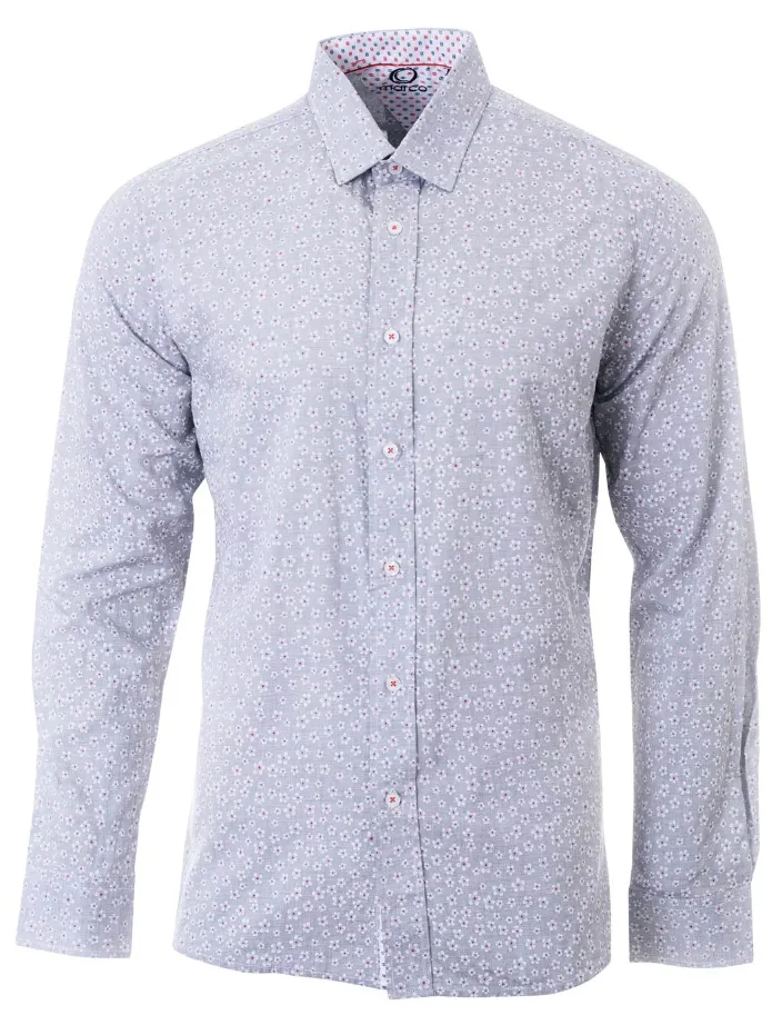 MARCO L/S FANCY SPORT SHIRT WITH ALTERNATE TRIM