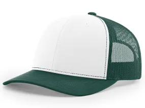Richardson 112 Trucker - White/Dark Green