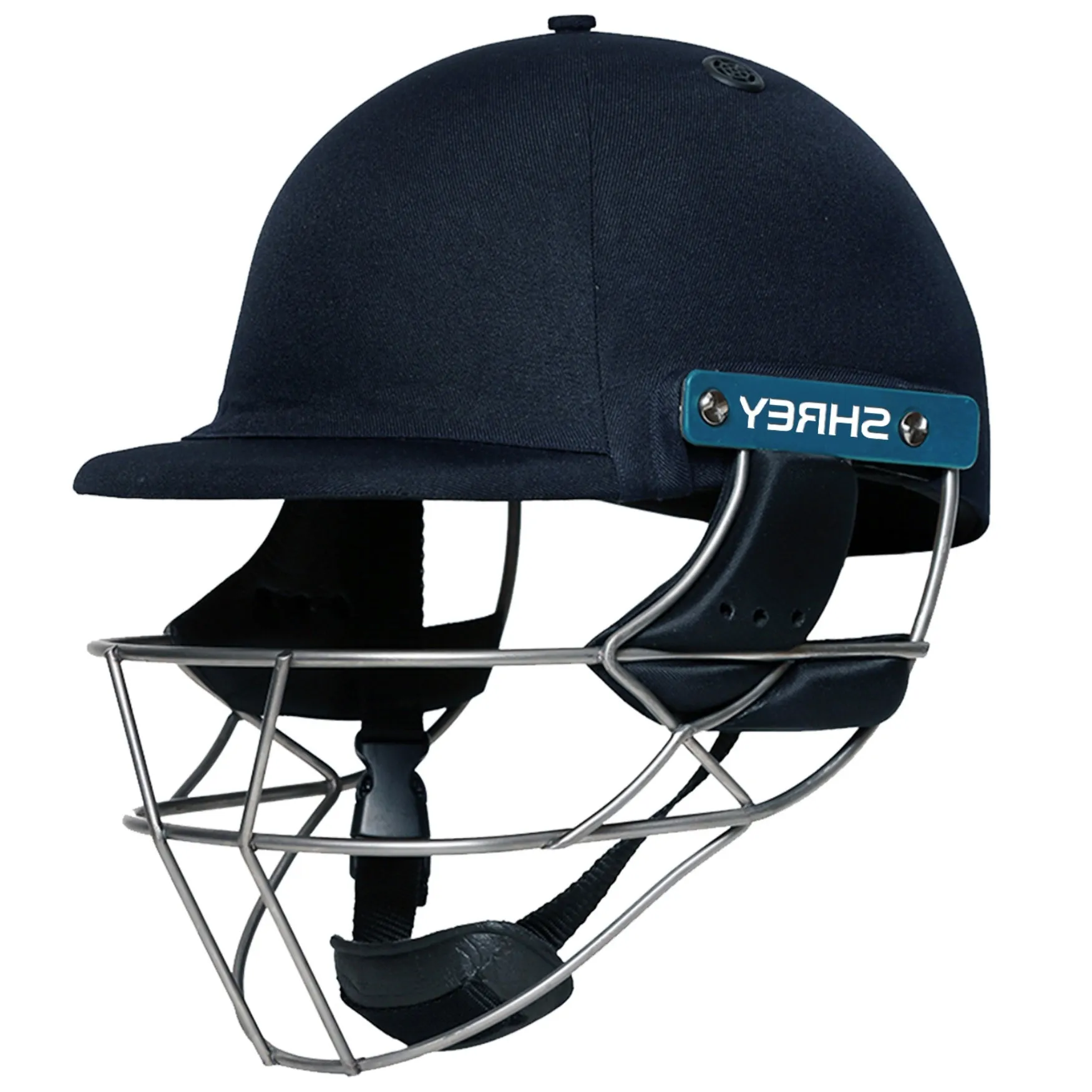 Shrey Cricket Helmet, Masterclass Match-2.0, Steel Grill - Navy Blue