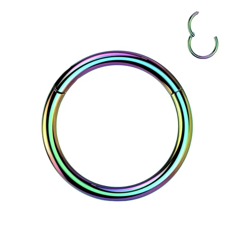 Single Hinged Titanium Segment Hypoallergenic Ring