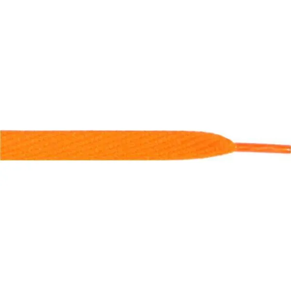 Skateboard Flat 1/2 - Neon Orange (12 Pair Pack) Shoelaces