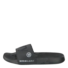 Superdry Aop Beach Slide Black/black/camo Dot
