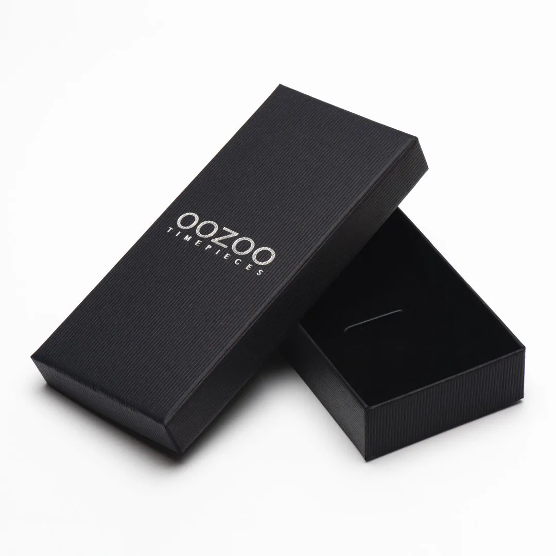 Titanium OOZOO watch with grey velcro strap - C11011