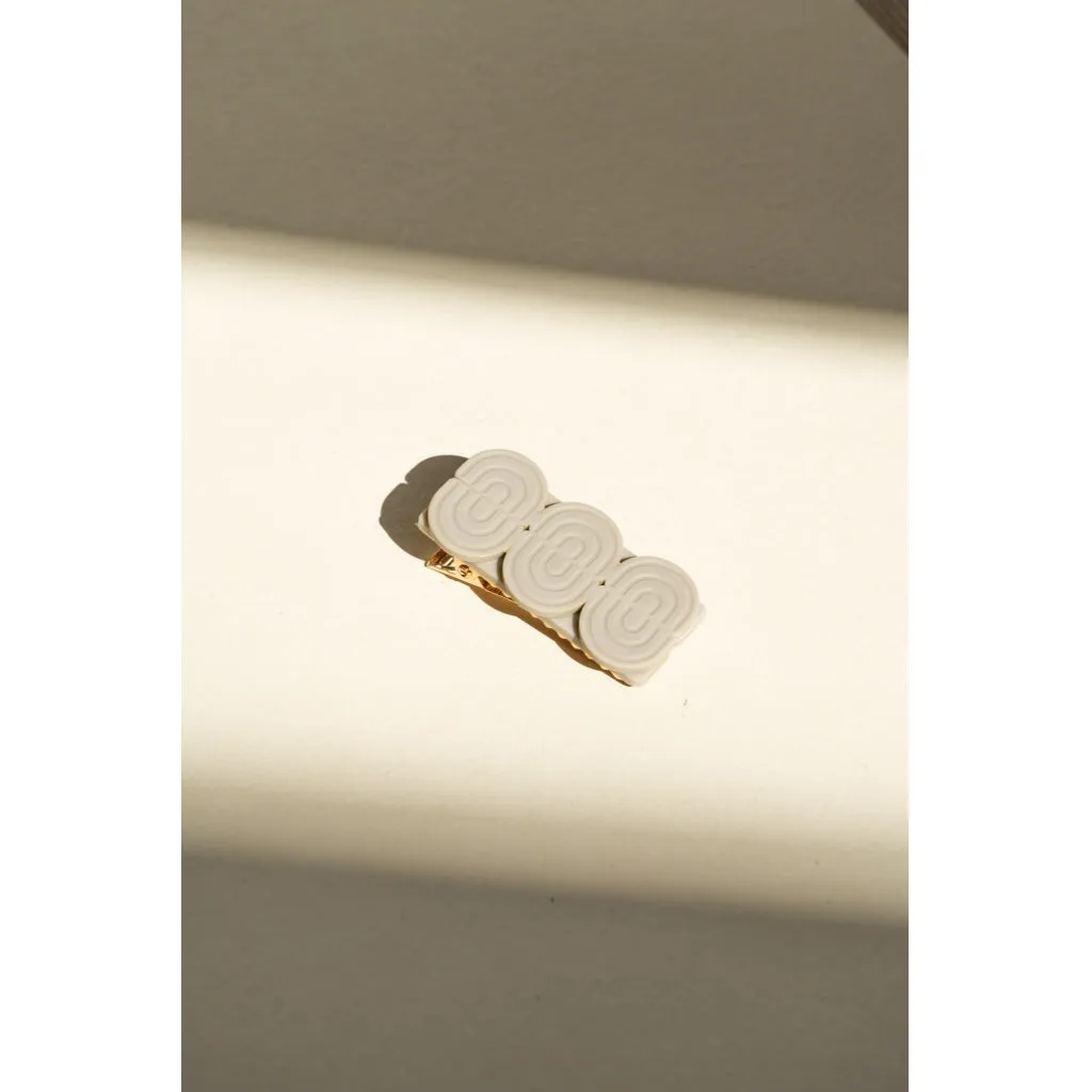 Tri Rainbow Bar | Hair Clips Set of 2 - Fog