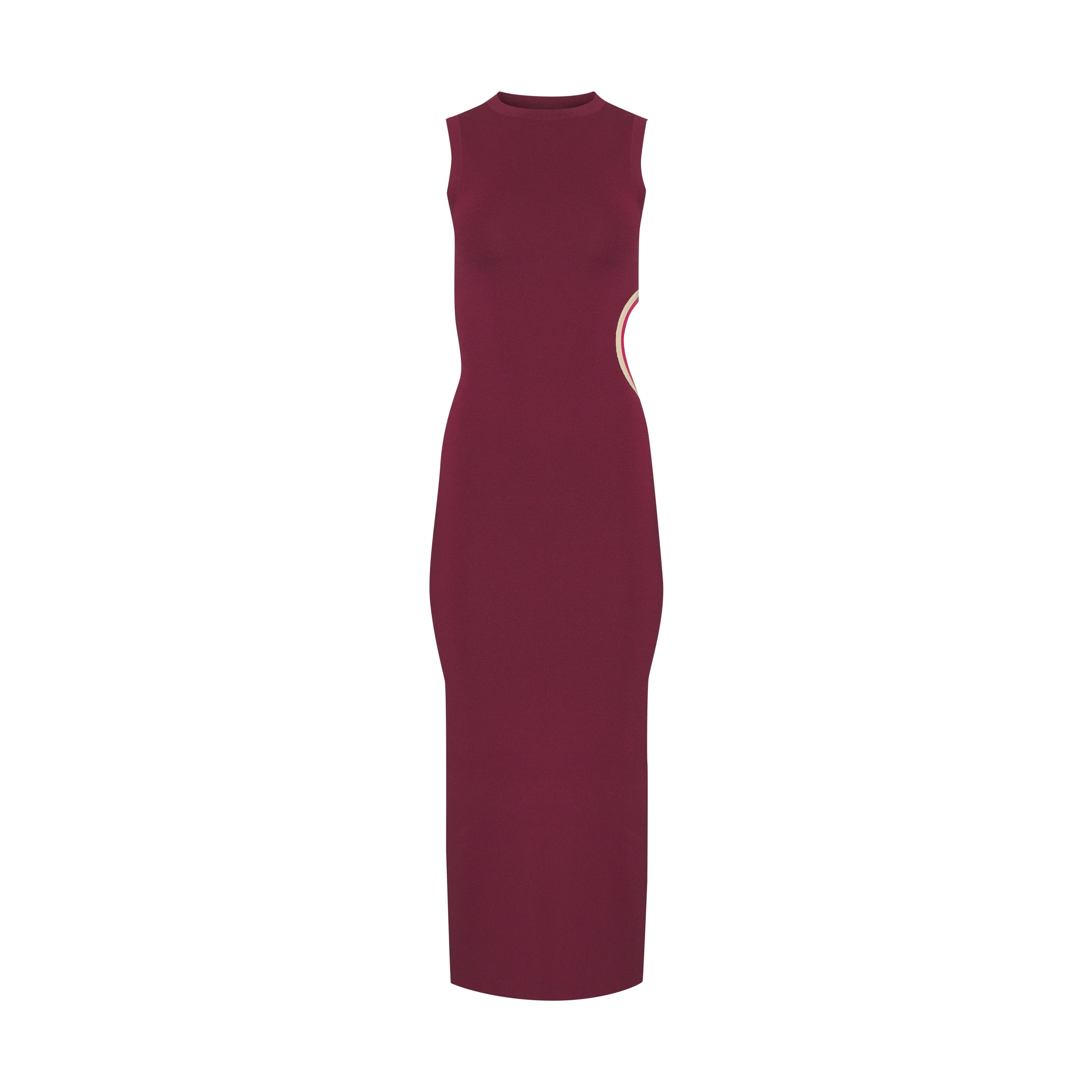 Vienna Knit Maxi Dress (Wine)
