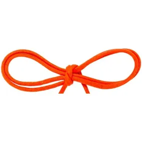Waxed Cotton Thin Round 1/8 Dress Laces - Citrus Orange (2 Pair Pack) Shoelaces