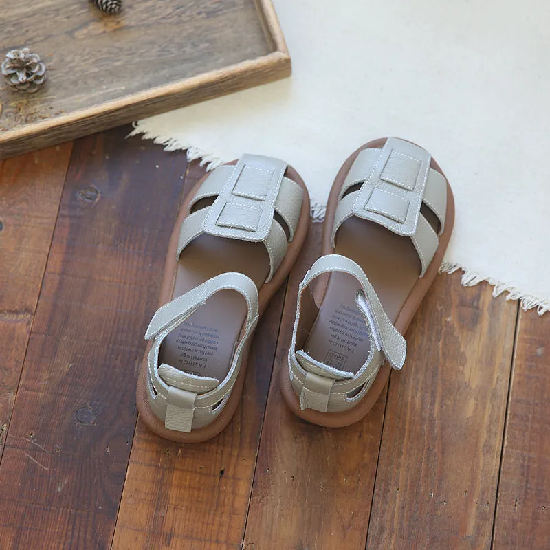 Women Summer Casual Leather Soft Sandals