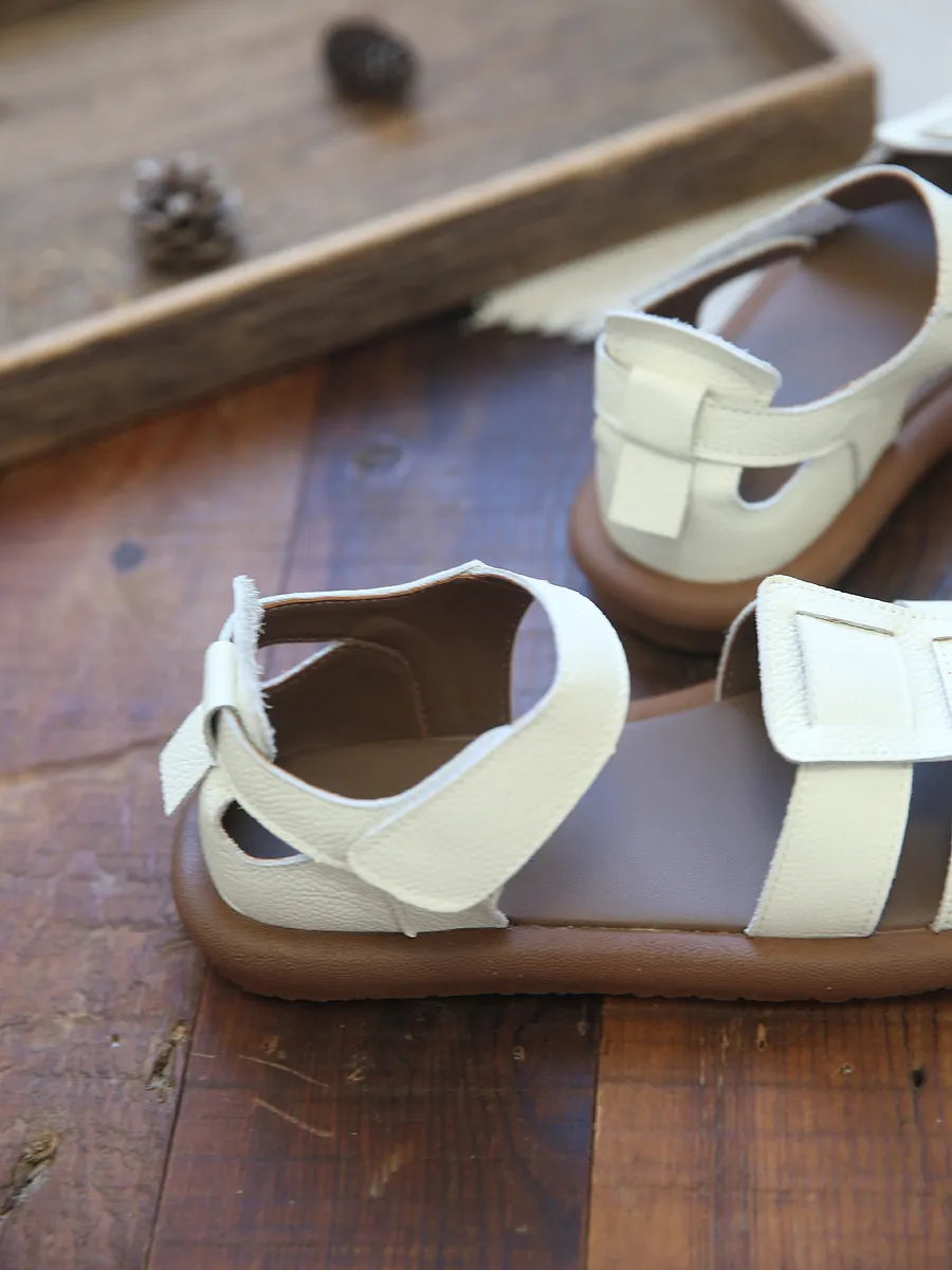 Women Summer Casual Leather Soft Sandals