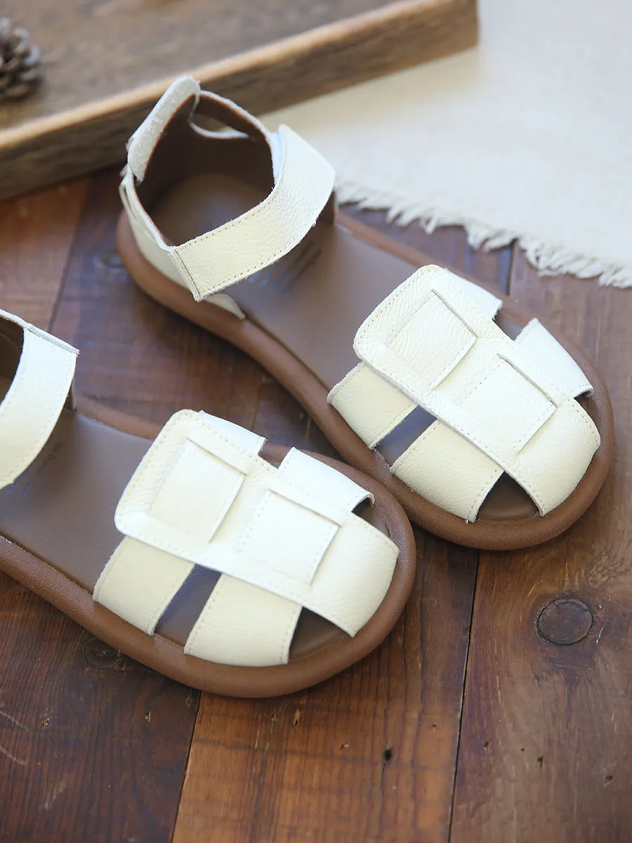 Women Summer Casual Leather Soft Sandals